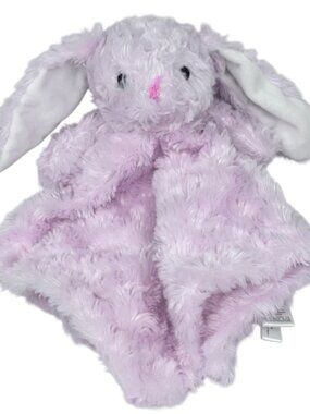 Necessities Tendertyme Pink Swirl Plush Bunny Security Blanket Lovey Snuggy